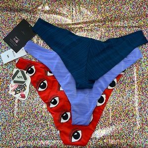 3- RVCA swim bottoms size medium-NEW with tags